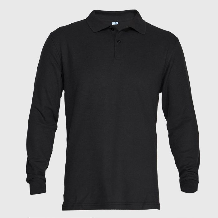 POLERA PIQUE HOMBRE MANGA LARGA - Imagen 3