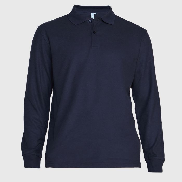 POLERA PIQUE HOMBRE MANGA LARGA
